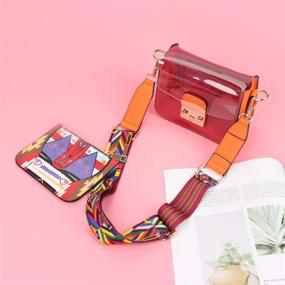 img 3 attached to Fuaisi Transparent Crossbody Summer Shoulder