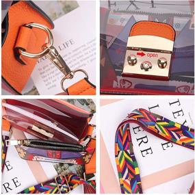 img 1 attached to Fuaisi Transparent Crossbody Summer Shoulder