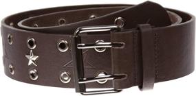 img 3 attached to 🕶️ Stylish and Versatile Men's Double Prong Studded Leather Accessories