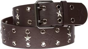 img 2 attached to 🕶️ Stylish and Versatile Men's Double Prong Studded Leather Accessories