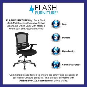 img 1 attached to Flash Furniture Multifunction Executive Adjustable