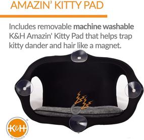 img 1 attached to 🐱 Convenient and Cozy: K&amp;H Pet Products EZ Mount Window Pod Kitty Sill 27 X 20 Inches