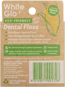 img 2 attached to White Glo Eco-Friendly Dental Floss - 100% Biodegradable, Corn-Based, Naturally Waxed for Plaque Removal and Healthy Smile - Mint Flavored - Vegan, Gluten-Free, Cruelty-Free - 33 yds (30m)