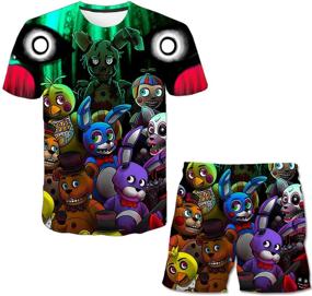 img 2 attached to Shirts Printed Cartoon T Shirts FNAF 1 Large Boys' Clothing in Clothing Sets