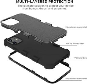 img 2 attached to MyBat TUFF Subs Series For IPhone 12 Mini - Dual Layered