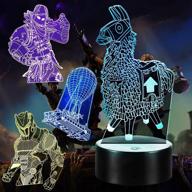 3d illusion game series night light: vibrant 7 color changing decor lamp with remote control - perfect christmas, birthday gift for kids, boys, girls, and gamers логотип