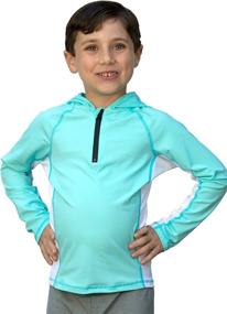 img 2 attached to 🌊 Waterhoody: Premium Hooed Swim Shirt/Rash Guard for Boys and Girls (Designed by Dermatologists)