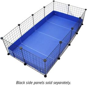img 1 attached to Convenient and Durable Midlee Corrugated Plastic Guinea Pig Cage Liner - 4x2 Panel Size