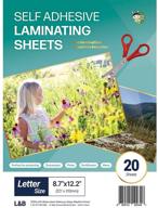 🔼 easy-to-use ha shi self adhesive laminating sheets | no machine required | letter size, 9 x 12 inch (20 sheet pack) logo