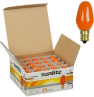 vibrant sunlite 7c7 incandescent candelabra colored bulb: illuminate with style logo