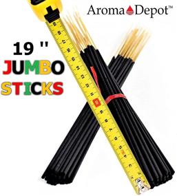 img 2 attached to 🌸 Aroma Depot 19'' Nag Champa Incense Sticks - Long-lasting Bundle with 27-30 Sticks, 19 Inch Length, 3-4 Hours Burn Time Each - 100% Pure & Exotic Fragrance