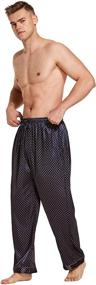 img 2 attached to Candice Satin Pajama Bottoms Golden Men's Clothing for Sleep & Lounge