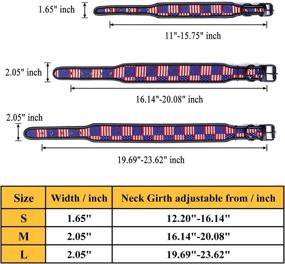 img 3 attached to Mogoko Reflective American Collar， Adjustable