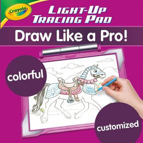 img 1 attached to 🎨 Crayola Illuminated Tracing and Coloring Board