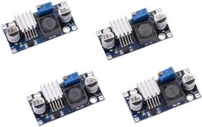 img 2 attached to 🔌 Pack of 4 LM2596S DC-DC Voltage Regulator Modules - Adjustable 3A Step-Down Power Supply (4.5V-40V) by Akobearla