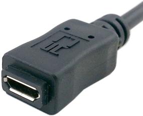 img 1 attached to 🔌 CY Микро-USB 2.0, тип B, 5-пиновый разъем Male, на женский разъем Micro USB, удлинительный кабель 5 футов (1,5 м) - все контакты подключены для планшета, телефона, MHL, OTG.