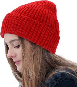 img 4 attached to Feximzl Threads Beanie Thick Skull Outdoor Recreation for Climbing