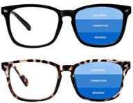 👓 enhance your reading experience with henotin 2-pack progressive multifocus reading glasses: blue light blocking for women/men, featuring spring hinge & multifocal computer readers logo