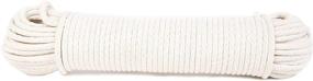 img 1 attached to Koch 5600825 White Braided Cotton/Poly Sash Cord, 100 Feet, Trade Size 8