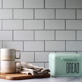 img 1 attached to 📸 Bessie Bakes Subway Tile Replica Photography Backdrop Board - Realistic, 3 ft x 2 ft, 3 mm Thickness, Moisture & Stain Resistant, Lightweight