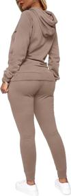 img 3 attached to 👚 WIHOLL Women's Sweatsuit Set - Hoodie and Sweatpants with Kangaroo Pockets - Comfortable Jogging Suits