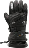 🧤 stay warm and stylish with swany x cell insulated leather gloves: essential men's accessories logo