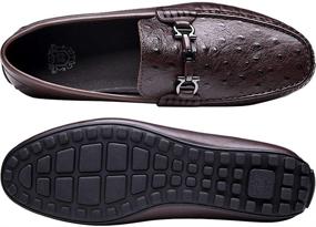 img 2 attached to Cassa Leeni Driving Loafer: Stylish Leather Men's Shoes for Loafers & Slip-Ons