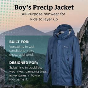 img 3 attached to 🧥 Ultimate Protection: Marmot Boys' PreCip Lightweight Waterproof Rain Jacket