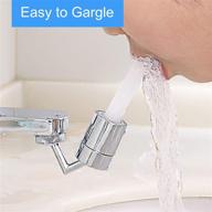 highly versatile 720° swivel sink aerator for bathroom and kitchen faucets, convenient eyewash stations attachment for face washing, gargling, and eye flush - 15/16”-27uns male thread logo