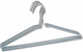 img 4 attached to 👕 Merrick Vinyl Coated Steel Hangers - Set of 10: Durable and Space-Efficient Closet Organization Solution