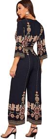 img 3 attached to 👗 Stylish Embroidered Jumpsuit Culotte for Women by Verdusa: Trendy Women's Clothing