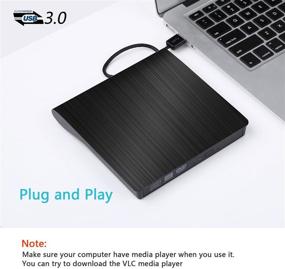 img 3 attached to 📀 Findway USB 3.0 External Slot DVD VCD CD RW Drive for Apple MacBook Pro Air iMac (Black) - High-Speed Superdrive External Drive