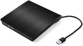 img 4 attached to 📀 Findway USB 3.0 External Slot DVD VCD CD RW Drive for Apple MacBook Pro Air iMac (Black) - High-Speed Superdrive External Drive