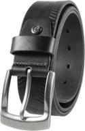 gelante men's leather belt 38013 black l - optimal belt for men's accessories логотип