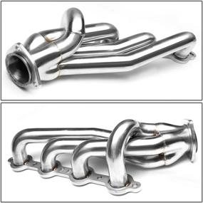 img 3 attached to 🔥 1-5/8'' Stainless Steel Exhaust Headers Shorty Header Compatible with 1991-2004 GMC Sonoma, 1982-1990 GMC S15, and 1982-2004 Chevy S10 - DNA Motoring HDS-S10-SWAP