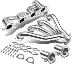 img 4 attached to 🔥 1-5/8'' Stainless Steel Exhaust Headers Shorty Header Compatible with 1991-2004 GMC Sonoma, 1982-1990 GMC S15, and 1982-2004 Chevy S10 - DNA Motoring HDS-S10-SWAP