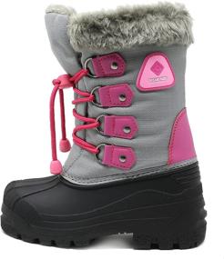 img 2 attached to DREAM PAIRS Warm and Waterproof Knee High Winter Snow Boots for Boys & Girls - Toddler/Little Kid/Big Kid