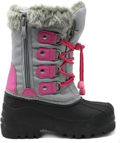 img 1 attached to DREAM PAIRS Warm and Waterproof Knee High Winter Snow Boots for Boys & Girls - Toddler/Little Kid/Big Kid