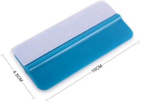 img 3 attached to Gomake Vinyl Squeegee: 10 Pack Mini Wrap Felt Edge Tool for Window Tint, Car Vinyl, Decals & more!