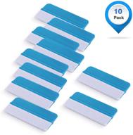 gomake vinyl squeegee: 10 pack mini wrap felt edge tool for window tint, car vinyl, decals & more! logo