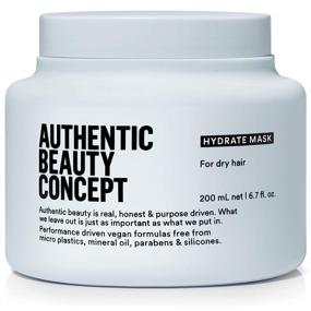 img 4 attached to Authentic Beauty Concept Hydrate Mask for Normal, Dry, or Curly Hair - Enhances Moisture, Shine, and Healthiness | Vegan, Cruelty-Free, and Silicone-Free