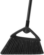 🧹 efficient outdoor broom for heavy-duty commercial use - eyliden's long-handled rough surface angle brooms for garages, courtyards, sidewalks, decks. ideal for indoor areas like kitchens, offices, lobbies. (black broom) logo