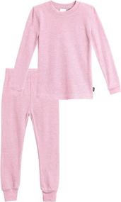 img 4 attached to Long John Girls Thermal Underwear Set by City Threads - Soft Breathable Cotton Base Layer, Made in USA