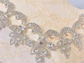 img 2 attached to Delicate Crystal Rhinestone Appliques Wedding Sewing