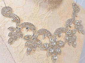 img 1 attached to Delicate Crystal Rhinestone Appliques Wedding Sewing