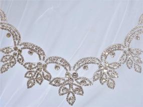 img 3 attached to Delicate Crystal Rhinestone Appliques Wedding Sewing