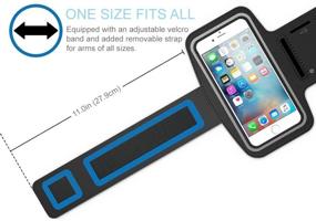 img 1 attached to MMOBIEL Sportband - Compatible with iPhone 12 (Mini)/12 Pro/11/11 Pro (Max)/X/XR/XS (Max)/8(+)/7(+) Samsung Galaxy S21/S20/S10(+)/S9 Note 10/9 - 6.2 Inch (White) - Neoprene Stretchable Reflective Arm Slots