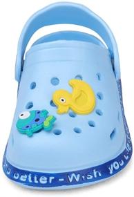 img 1 attached to Slippers Lightweight Shockproof Non Slip U721SYWWTKDDX Blue 22