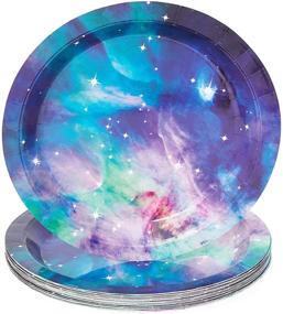 img 2 attached to Cosmic Galaxy Birthday Supplies Dinnerware