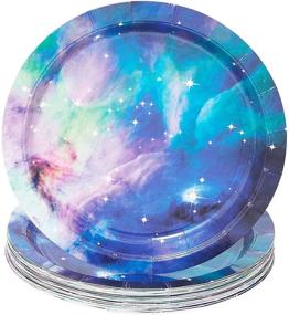 img 1 attached to Cosmic Galaxy Birthday Supplies Dinnerware